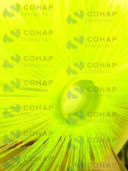 изображение Диск щеточный ПП120х550 беспроставочный (кольцо щеточное ярко-салатовый) (ПП120х550 (прямое)) от компании Сонар
