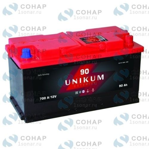 изображение Аккумулятор "UNIKUM" +справа (6СТ-90 АПЗ о.п.) от компании Сонар