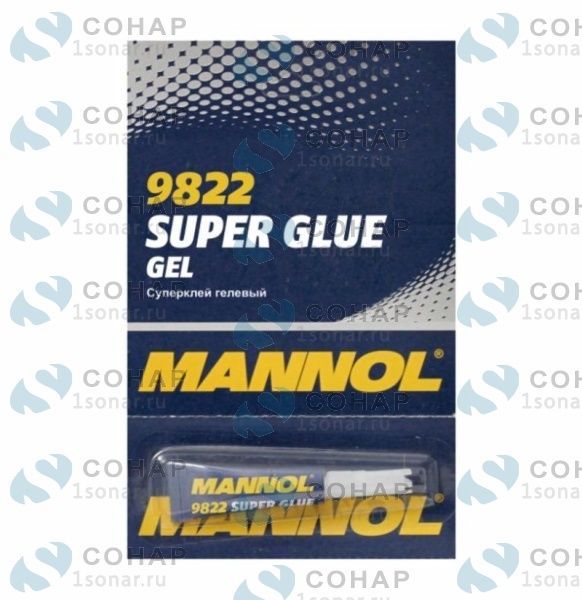 изображение Суперклей гелевый (9822 MANNOL GEL Super Glue 3г) от компании Сонар