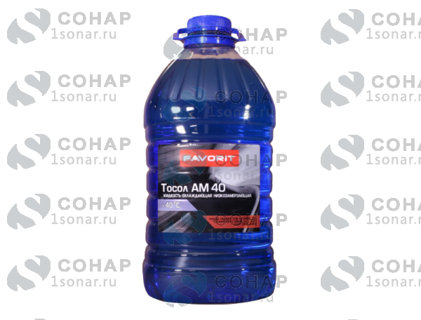 изображение Жидкость охлаждающая низкозамерзающая (Favorit Тосол АМ40 4,8 кг. (4,2 л.)) от компании Сонар
