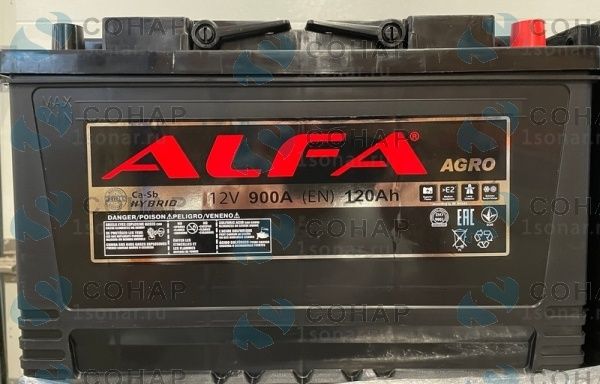 изображение Аккумулятор ALFA AGRO 120 + справа (6СТ-120) от компании Сонар
