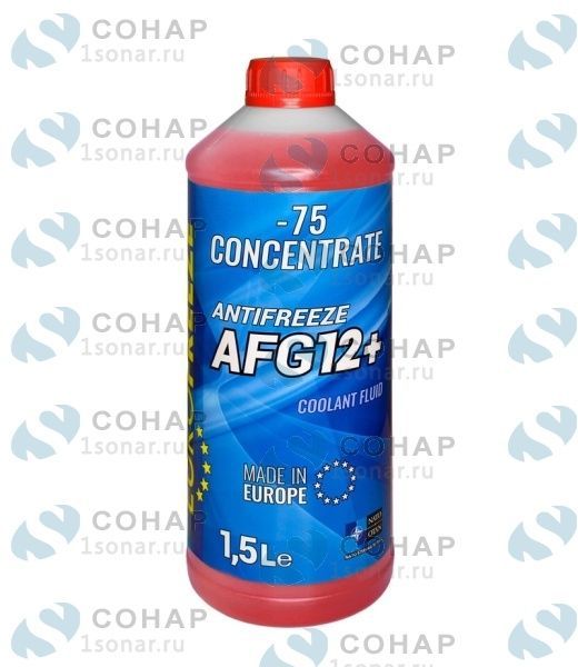 изображение КОНЦЕНТРАТ (Antifreeze Eurofreeze AFG 12+ красн. 1.5  л. ) от компании Сонар