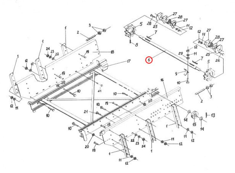 изображение Вал нижний привода выгрузного бункера (5644/71-072 ) от компании Сонар