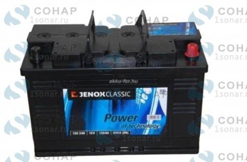 изображение Аккумулятор JENOX 6СТ-120 +справа (120AH 12V P+(J) (120246)) от компании Сонар