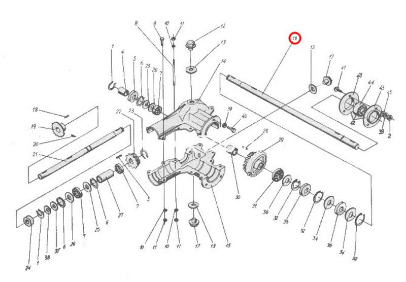 изображение Вал привода основоного транспортера (5644/30-023 ) от компании Сонар